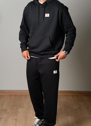 Спортивний костюм чоловічий new balance woven label suit чорний