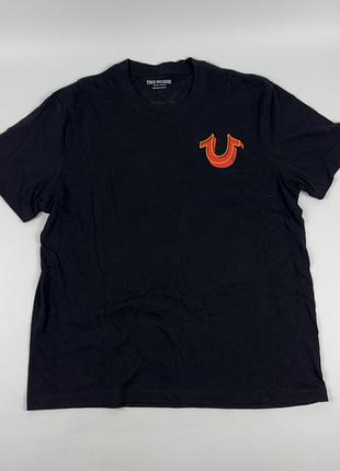 Футболка чоловіча true religion чорна з принтом, розмір xl