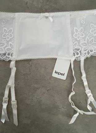 Белый пояс с кружевом lepel 2