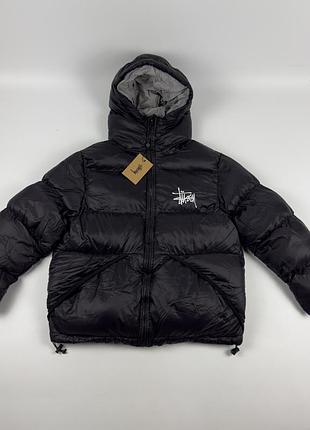 Пуховик жіночий stüssy чорний розмір m
