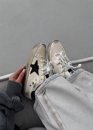 Кеди жіночі golden goose | ggdb sstar | white/black inscription prem