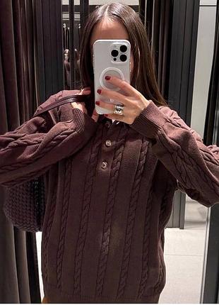 Светрик поло zara