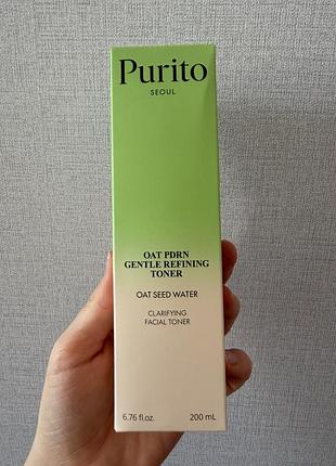 Тонер для обличчя purito seoul oat pdrn gentle refining toner 200 мл