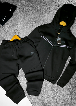 Теплый зимний спортивный костюм nike на флисе