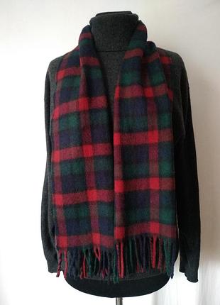 Шерстяной шарф 100% pure new wool italy