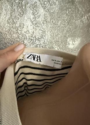 Реглан лонг в смужку zara 5