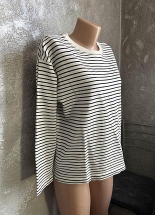 Реглан лонг в смужку zara 4
