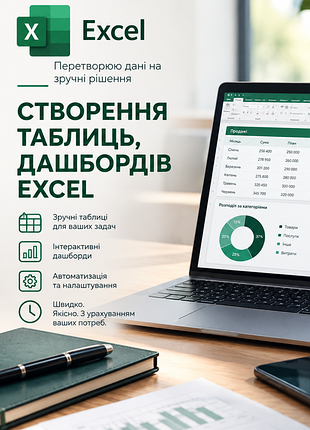 Excel для бізнесу, роботи, сімейного бюджету