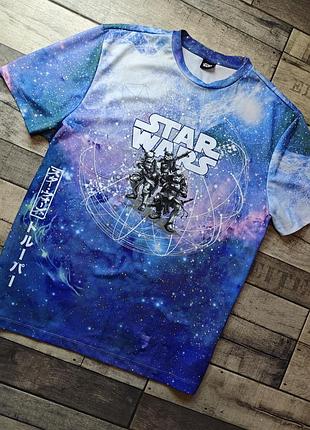 Мужская футболка с космическим принтом и изображением штурмовиков star wars размер xxl