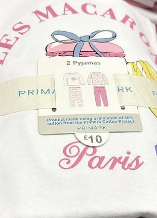 Піжама для дівчинки primark розмір 128, бавовна