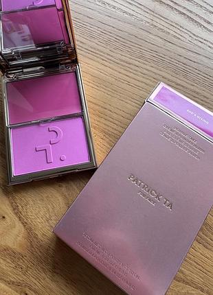 Рум'яна patrick ta major beauty headlines – double-take crème & powder blush duo, відтінок she's giving