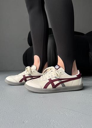 😍 жіночі кросівки asics onitsuka tiger tokuten burgundy/beige