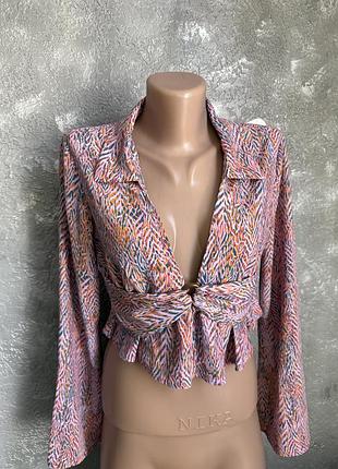 Вкорочена блуза zara 7