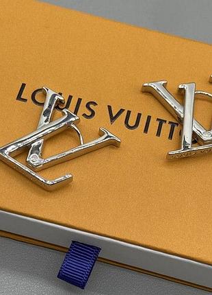 Серьги луи виттон из медицинского золота stainless steel