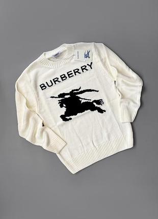 Светр burberry ekry intarsia knit
