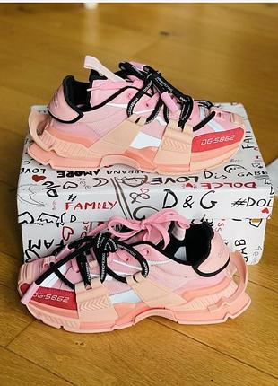 Кросівки жіночі d&g limit edition рожеві