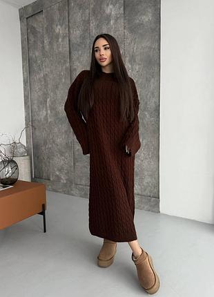 В'язана сукня максі тепла 4