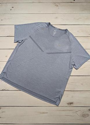 Мужская легкая спортивная футболка nike running dri fit adv оригинал тренировочная беговая футболка найк драй фит размер 2xl xxl