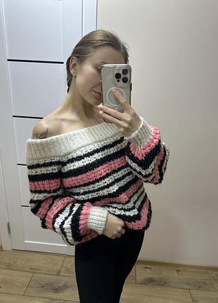 Светр жіночий river island оверсайз в смужку