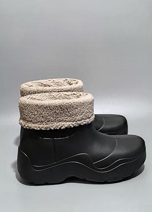 Жіночі чоботи eva чорні утеплені