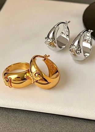 Серьги celine stainless steel