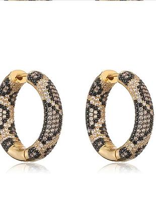 Серьги из медицинской стали stainless steel, xuping, позолота