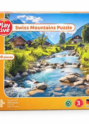 Пазл playtive swiss mountains puzzle «швейцарські гори», 1000 елементів, 68 × 48 см