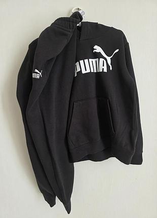 Спортивний костюм puma чорний з капюшоном