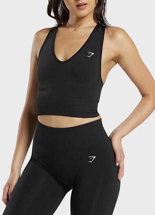Gymshark спортивный нейлоновый топ / майка для тренировок