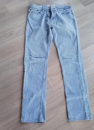 Джинси чоловічі hollister slim світло-блакитні