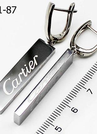 Серьги из медицинского золота stainless steel, xuping позолоченные родием
