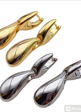 Серьги из медицинского золота stainless steel, xuping позолоченные родием