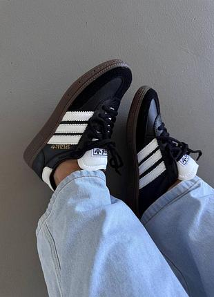 Кросівки жіночі adidas spezial | black / white leather