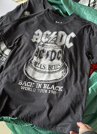 Брендовая футболка ac/dc back in black