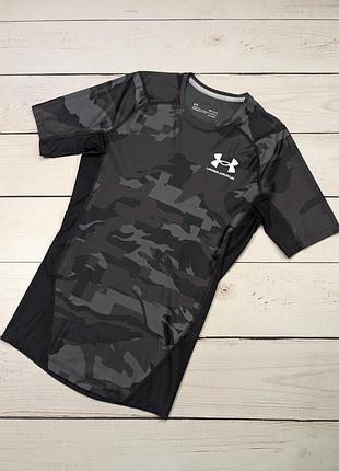 Мужская компрессионная футболка under armour compression iso-chill camo оригинал камуфляжная спортивная футболка для бега и тренировок андер армор