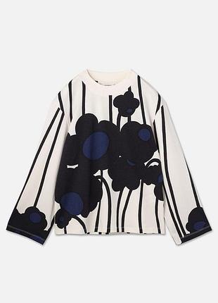 Свободный оверсайз джемпер лонгслив marimekko