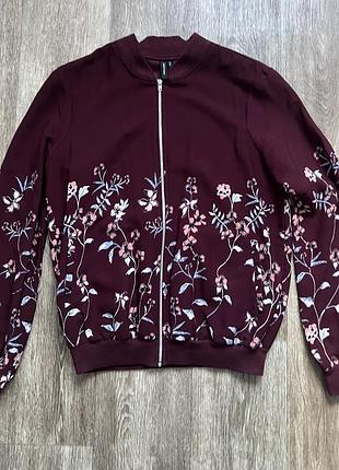 Бомбер в цветочный принт vero moda