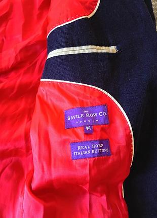 Вельветовий піджак savile row синій 5