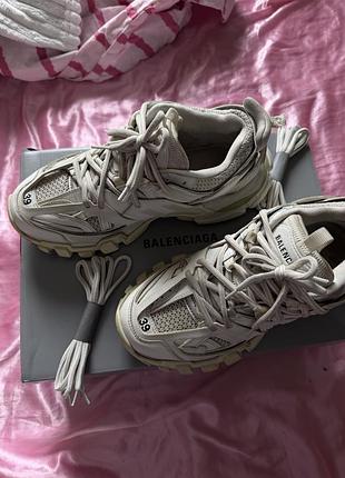 Кросівки жіночі balenciaga track бежеві, розмір 39