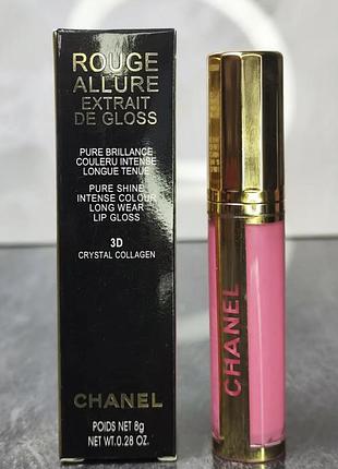 Блиск для губ chanel rouge allure extrait de gloss, рожевий, 8 г
