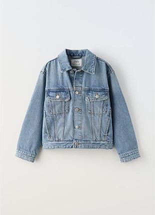 Піджак для дівчинки zara джинсовий блакитний