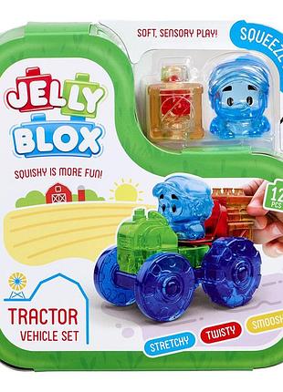 Сенсорный конструктор jelly blox - красочный трактор
