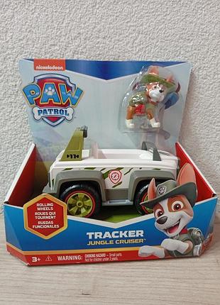 Игровой набор щенячий патруль paw patrol базовый спасательный автомобиль с трекером spin master