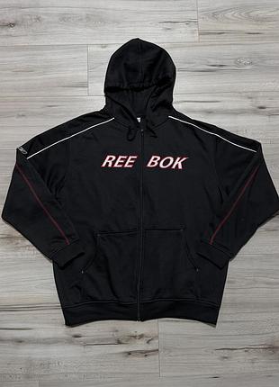Новая винтажная кофта зп-худи реброк reebok vintage fleece zip-up hoodie, xl, оригинал