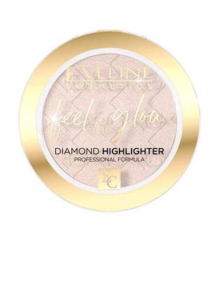 Хайлайтер eveline cosmetics feel my glow diamond highlighter