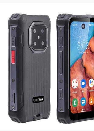 Защищенный мини-смартфон maxo (6gb / 128gb) — противоударный, влагозащищенный (ip68), с функцией рации ptt и мощным фонариком