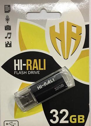 Флеш накопичувач флешка 32gb usb 2.0 hi-rali corsair series чорна, hi-32gb3corsl lf227
