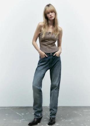 Топ жіночий zara коричневий s