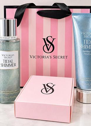 Подарочный набор victoria’s secret tidal shimmer лосьон+мист из лимитированной коллекции