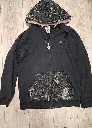 Чоловіче худі g-unit clothing co. чорне вінтажне на блискавці